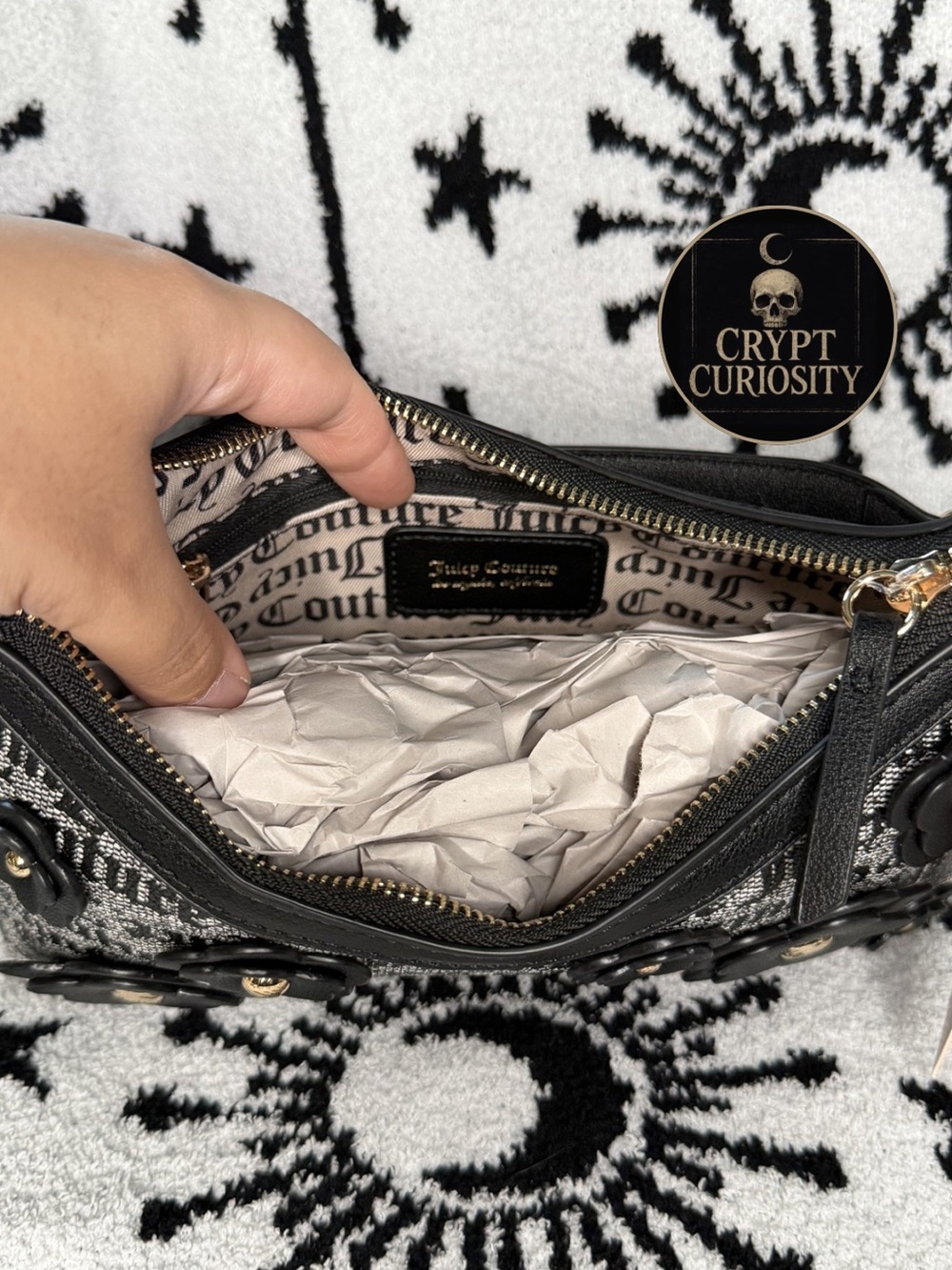 Juicy Couture Flower Shoulder Bag Purse Viral - Picture 3 of 3
